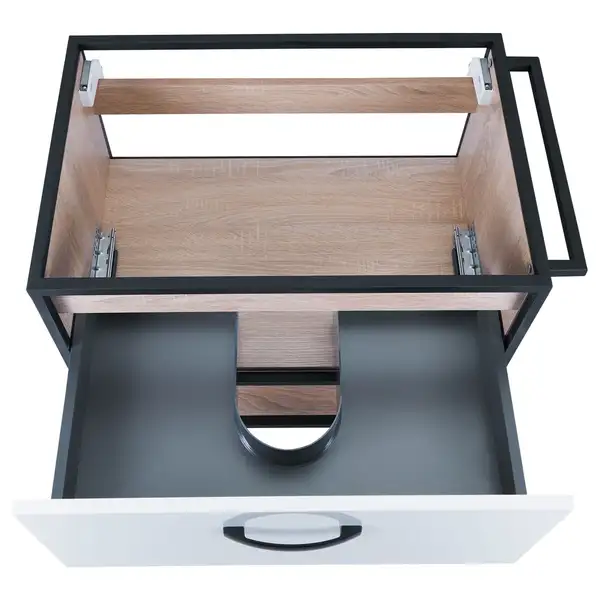 Тумба подвесная Qtap Taurus 600х580х437 White/Whitish oak QT2474TPT603WWO Тумба подвесная Qtap Taurus 600х580х437 White/Whitish oak QT2474TPT603WWO