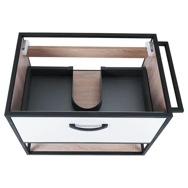 Тумба подвесная Qtap Taurus 600х580х437 White/Whitish oak QT2474TPT603WWO Тумба подвесная Qtap Taurus 600х580х437 White/Whitish oak QT2474TPT603WWO
