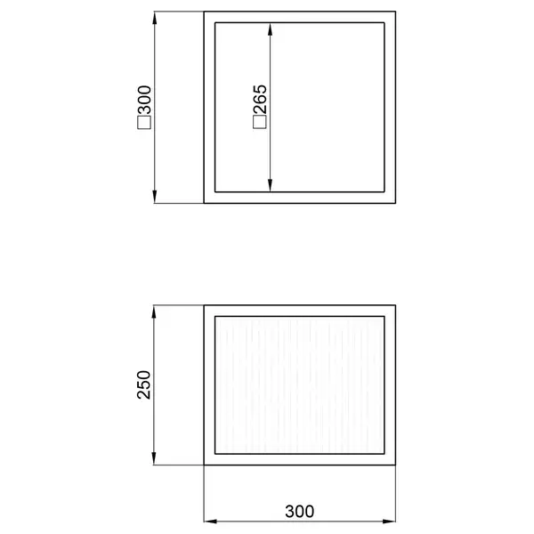 Полка подвесная Qtap Taurus 300х300х250 Whitish oak QT24763PP300WO Полка подвесная Qtap Taurus 300х300х250 Whitish oak QT24763PP300WO