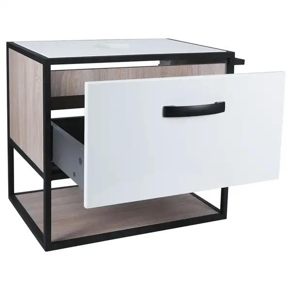 Тумба подвесная Qtap Taurus 600х476х469 White/Whitish oak со столешницей QT2479TPT603WWO Тумба подвесная Qtap Taurus 600х476х469 White/Whitish oak со столешницей QT2479TPT603WWO