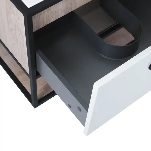 Тумба подвесная Qtap Taurus 700х476х469 White/Whitish oak со столешницей QT2479TPT703WWO Тумба подвесная Qtap Taurus 700х476х469 White/Whitish oak со столешницей QT2479TPT703WWO