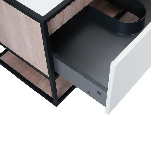 Тумба подвесная Qtap Taurus 800х476х469 White/Whitish oak со столешницей QT2479TPT803WWO Тумба подвесная Qtap Taurus 800х476х469 White/Whitish oak со столешницей QT2479TPT803WWO