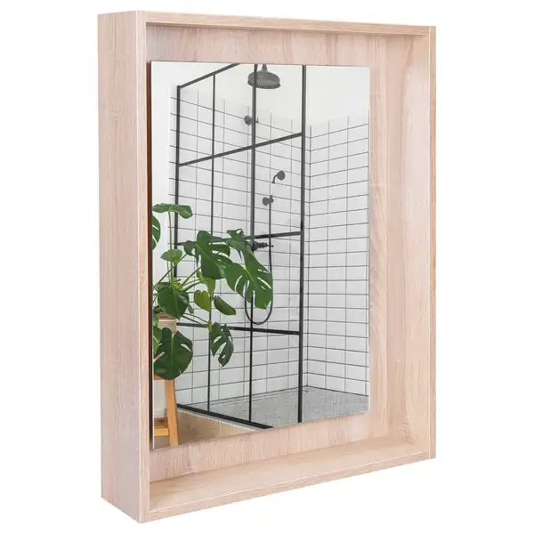 Зеркальный шкаф подвесной Qtap Pisces 600х800х140 Whitish oak с LED-подсветкой QT2577ZP6003WO Зеркальный шкаф подвесной Qtap Pisces 600х800х140 Whitish oak с LED-подсветкой QT2577ZP6003WO