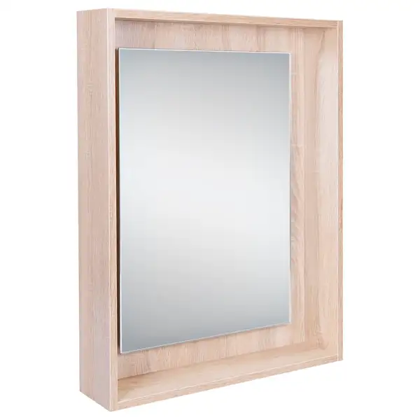 Зеркальный шкаф подвесной Qtap Pisces 600х800х140 Whitish oak с LED-подсветкой QT2577ZP6003WO Зеркальный шкаф подвесной Qtap Pisces 600х800х140 Whitish oak с LED-подсветкой QT2577ZP6003WO