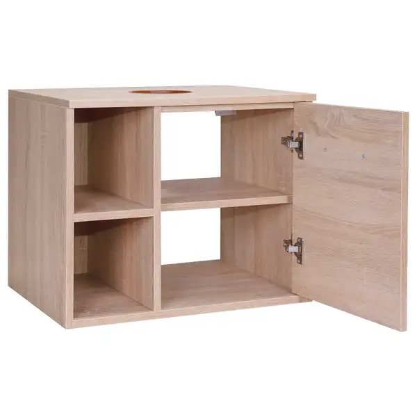 Тумба подвесная Qtap Pisces 600х480х437 Whitish oak со столешницей QT2579TPL603WO Тумба подвесная Qtap Pisces 600х480х437 Whitish oak со столешницей QT2579TPL603WO