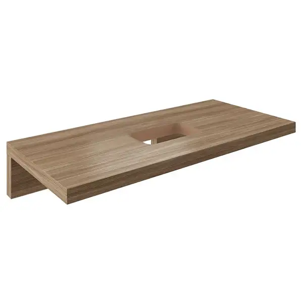 Стільниця під умивальник L 800 dark walnut, RAVAK (X000000836) Стільниця під умивальник L 800 dark walnut, RAVAK (X000000836)
