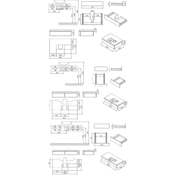 Шафка під умивальник SD 800 FORMY white, RAVAK (X000001029) Шафка під умивальник SD 800 FORMY white, RAVAK (X000001029)