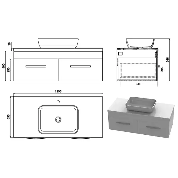 Snail Тумба «Венера» з умивальником «Тіфані» Привид Т307 (1200КМ176T307) Snail Тумба «Венера» з умивальником «Тіфані» Привид Т307 (1200КМ176T307)