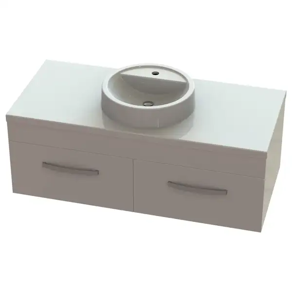 Snail Тумба «Венера» з умивальником «Рондо» Льняний Т309 (1200KM149T309)