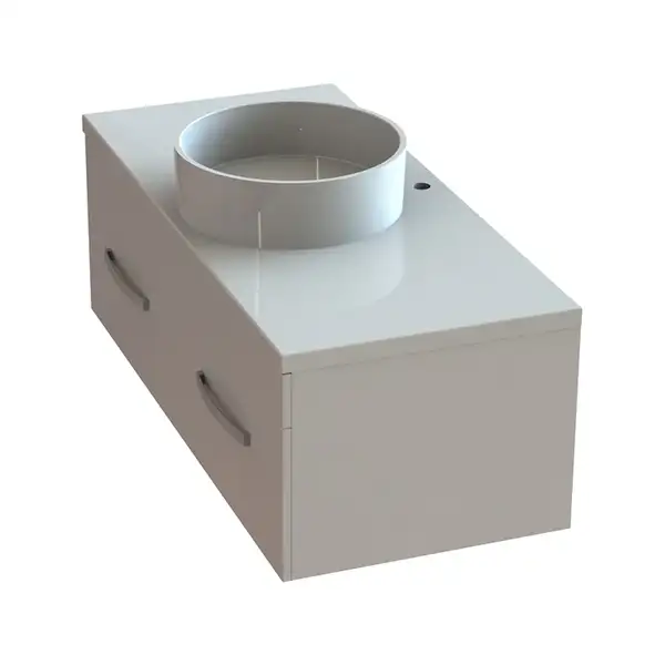 Snail Тумба «Венера» з умивальником «Оазіс» А100М Білий МАТ (1200KM170A100M)