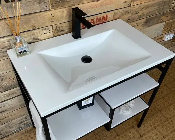 Snail Тумба «Родос» з умивальником «Орфей»/камінь А701 Персик глянець (800LOFT165сA701)
