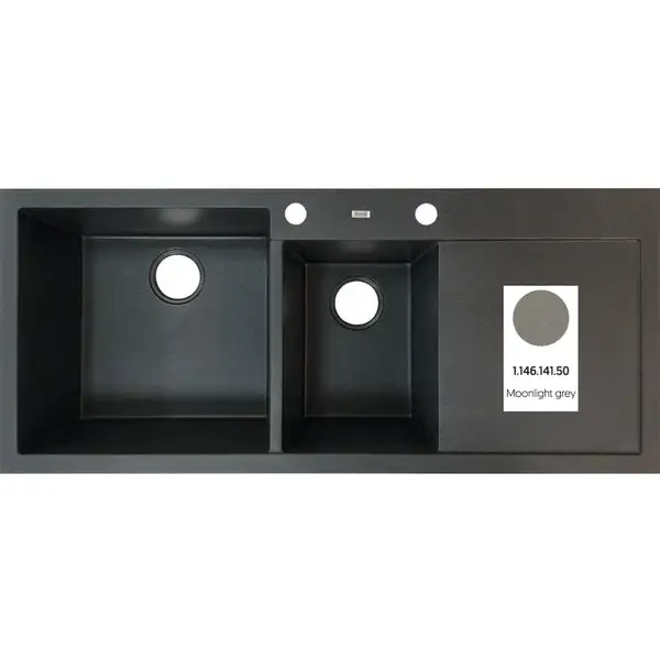 Кухонна мийка A-Point 180 (1.146.141.50) Moonlight grey 50, Axis Group