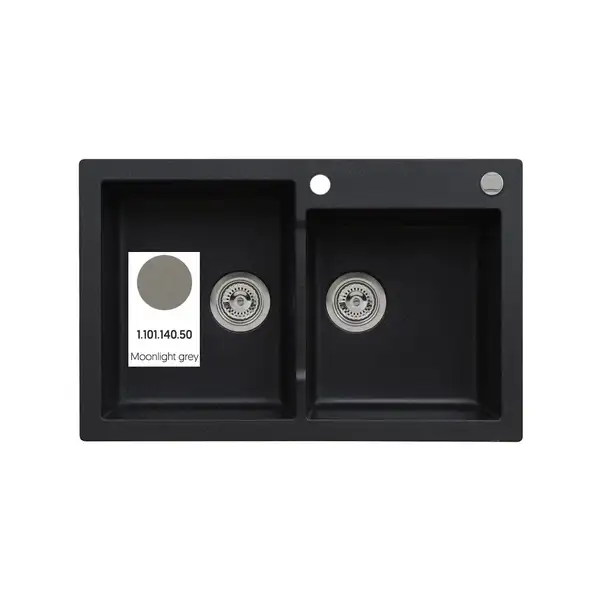 Кухонна мийка Mojito 140 (11A.MO140.900.10-1.101.140.50) Moonlight grey 50, Axis Group (11A.MO140.900.10/1.101.140.50)
