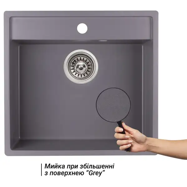 Кухонная мойка Qtap CS 5250 Grey (QT5250GRE471) Кухонная мойка Qtap CS 5250 Grey (QT5250GRE471)