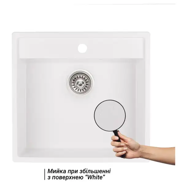 Кухонная мойка Qtap CS 5250 White (QT5250WHI650) Кухонная мойка Qtap CS 5250 White (QT5250WHI650)