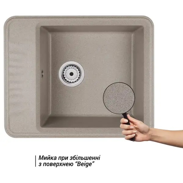 Кухонная мойка Qtap CS 6250 Beige (QT6250BEI551) Кухонная мойка Qtap CS 6250 Beige (QT6250BEI551)