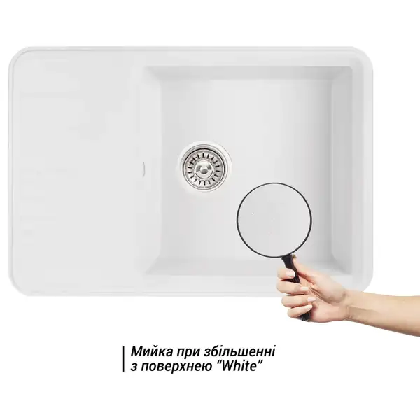 Кухонная мойка Qtap CS 7440 White (QT7440WHI650) Кухонная мойка Qtap CS 7440 White (QT7440WHI650)