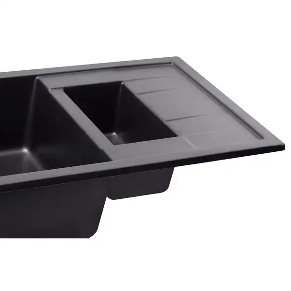 Кухонная мойка с дополнительной чашей Qtap CS 7648 Beton (QT7648BET502) Кухонная мойка с дополнительной чашей Qtap CS 7648 Beton (QT7648BET502)