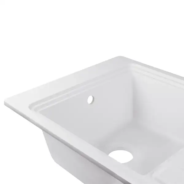 Кухонная мойка Qtap CS 7751 White (QTCS7751WHI) Кухонная мойка Qtap CS 7751 White (QTCS7751WHI)