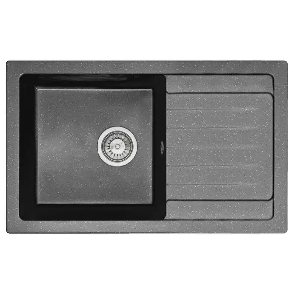 Гранитная кухонная мойка REA DAG BLACK пятнистая (ZLE-00112) Гранитная кухонная мойка REA DAG BLACK пятнистая (ZLE-00112)
