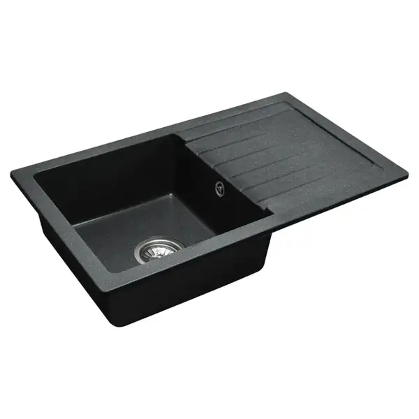 Гранитная кухонная мойка REA DAG BLACK пятнистая (ZLE-00112) Гранитная кухонная мойка REA DAG BLACK пятнистая (ZLE-00112)