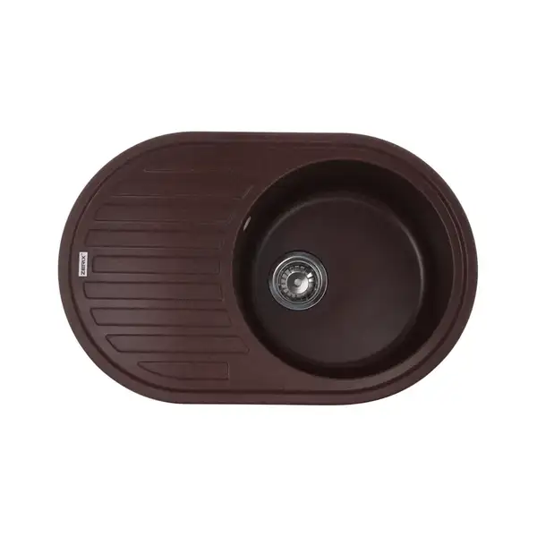 Мийка кухонна Zerix ZS-7750R-12 Коричнева (ZX4560) Мийка кухонна Zerix ZS-7750R-12 Коричнева (ZX4560)