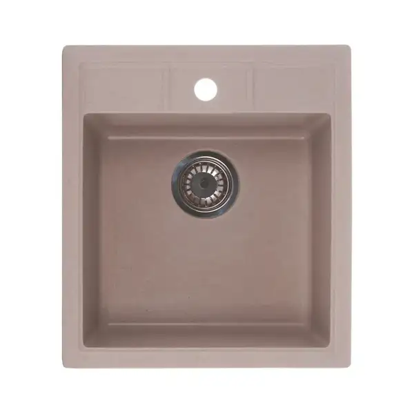 Мийка кухонна Zerix ZS-4651S-06 Бежева (ZX4565)