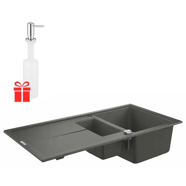 Набор Grohe мойка кухонная K400 31642AT0 + дозатор для моющего средства Contemporary 40536000 (31642AT040536000) Набор Grohe мойка кухонная K400 31642AT0 + дозатор для моющего средства Contemporary 40536000 (31642AT040536000)