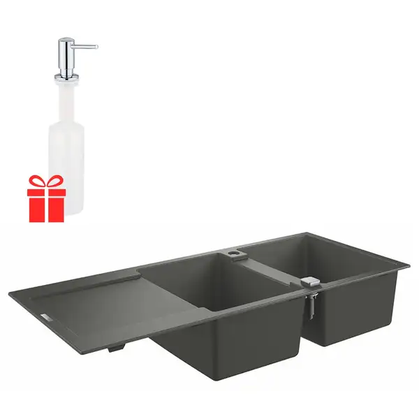 Набор Grohe мойка кухонная K500 31647AT0 + дозатор для моющего средства Contemporary 40536000 (31647AT040536000) Набор Grohe мойка кухонная K500 31647AT0 + дозатор для моющего средства Contemporary 40536000 (31647AT040536000)