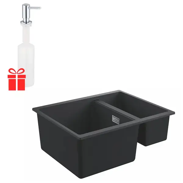 Набор Grohe мойка кухонная K500 31648AP0 + дозатор для моющего средства Contemporary 40536000 (31648AP040536000) Набор Grohe мойка кухонная K500 31648AP0 + дозатор для моющего средства Contemporary 40536000 (31648AP040536000)
