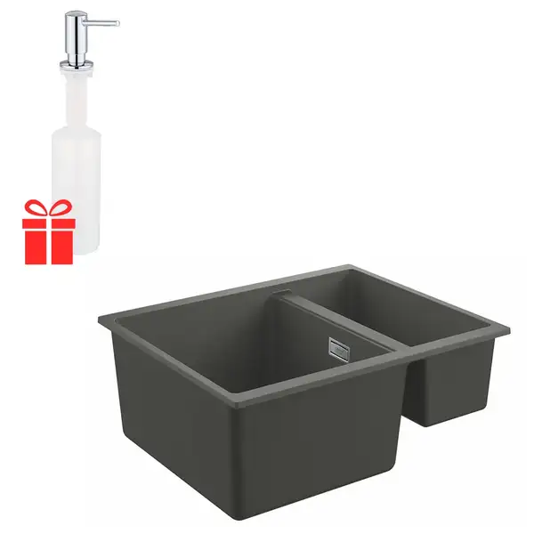 Набор Grohe мойка кухонная K500 31648AT0 + дозатор для моющего средства Contemporary 40536000 (31648AT040536000)