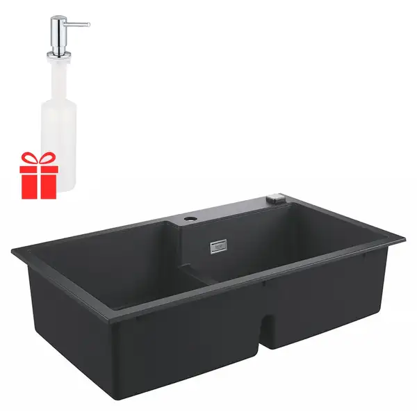 Набор Grohe мойка кухонная K500 31649AP0 + дозатор для моющего средства Contemporary 40536000 (31649AP040536000) Набор Grohe мойка кухонная K500 31649AP0 + дозатор для моющего средства Contemporary 40536000 (31649AP040536000)