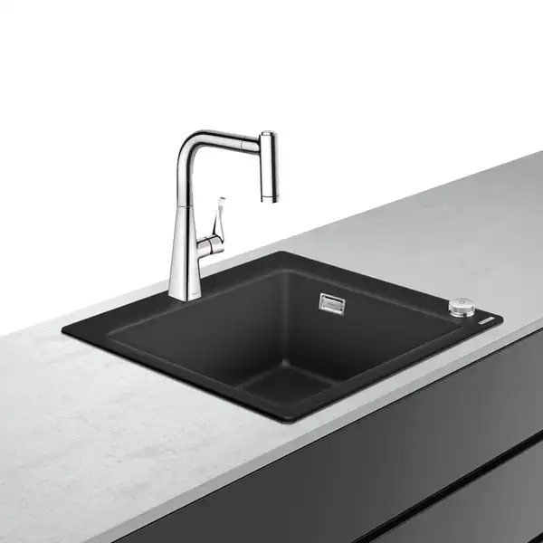 Кухонна мийка Hansgrohe C51 C51-F450-01 Sink combi 560x510 зі змішувачем Select, Сhrome (43212000)