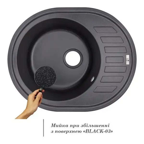 Lidz BLA-03 Кухонна мийка, чорна матова (LIDZBLA03620500200) Lidz BLA-03 Кухонна мийка, чорна матова (LIDZBLA03620500200)