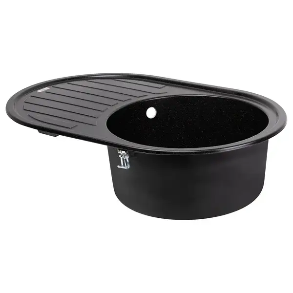 Lidz BLM-14 Кухонна мийка, чорна матова (LIDZBLM14780500200)