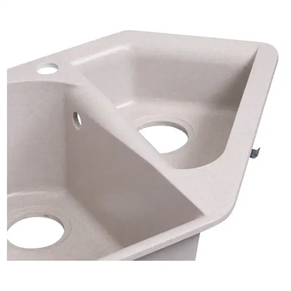 Кухонная мойка с дополнительной чашей Lidz 1000x500/225 COL-06 (LIDZCOL061000500225)