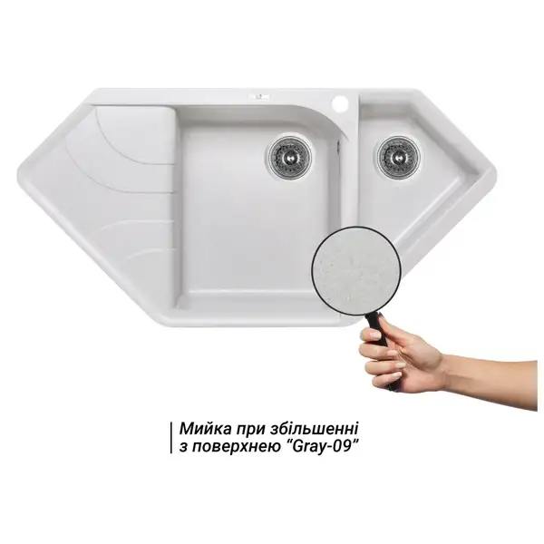 Кухонная мойка с дополнительной чашей Lidz 1000x500/225 GRA-09 (LIDZGRA091000500225) Кухонная мойка с дополнительной чашей Lidz 1000x500/225 GRA-09 (LIDZGRA091000500225)