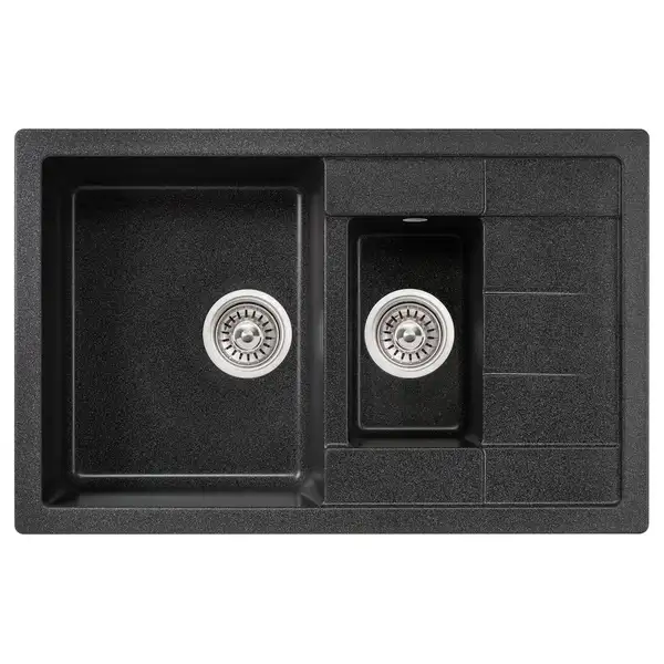 Кухонная мойка с дополнительной чашей Lidz 780x495/200 GRF-13 (LIDZGRF13780495200)