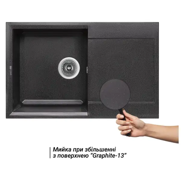 Кухонная мойка Lidz 790x495/230 GRF-13 (LIDZGRF13790495230)