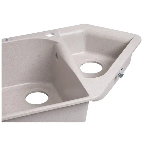 Кухонная мойка Lidz с дополнительной чашей 1000x500/225 MAR-07 (LIDZMAR071000500225)