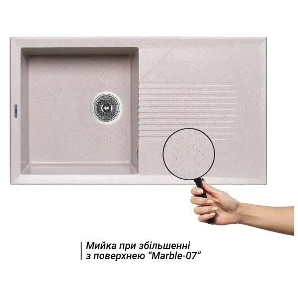 Кухонная мойка Lidz 860х500/240 MAR-07 (LIDZMAR07860500240)