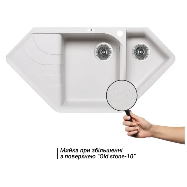 Кухонная мойка с дополнительной чашей Lidz 1000x500/225 STO-10 (LIDZSTO101000500225) Кухонная мойка с дополнительной чашей Lidz 1000x500/225 STO-10 (LIDZSTO101000500225)