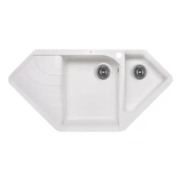 Кухонная мойка с дополнительной чашей Lidz 1000x500/225 WHI-01 (LIDZWHI011000500225) Кухонная мойка с дополнительной чашей Lidz 1000x500/225 WHI-01 (LIDZWHI011000500225)