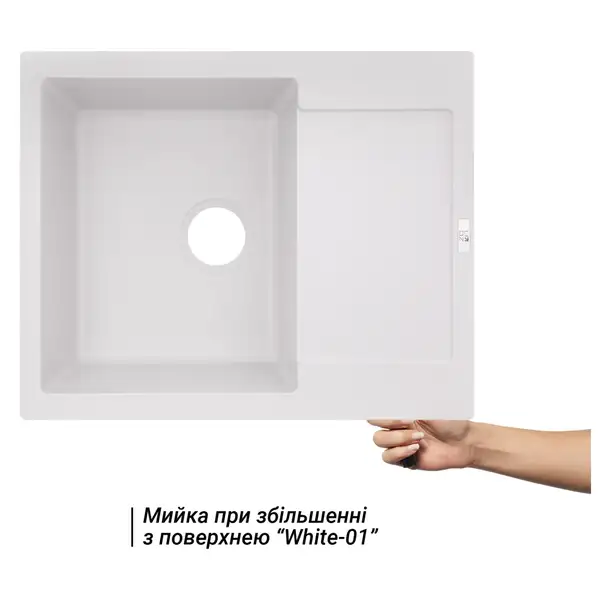 Кухонная мойка Lidz 625x500/200 WHI-01 (LIDZWHI01625500200) Кухонная мойка Lidz 625x500/200 WHI-01 (LIDZWHI01625500200)