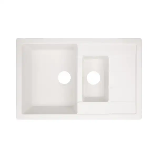 Кухонная мойка с дополнительной чашей Lidz 780x495/200 WHI-01 (LIDZWHI01780495200) Кухонная мойка с дополнительной чашей Lidz 780x495/200 WHI-01 (LIDZWHI01780495200)