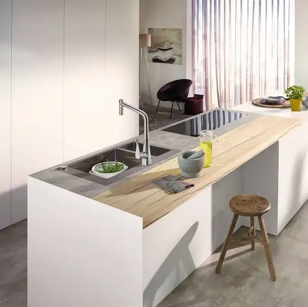 Кухонна мийка Hansgrohe Hansgrohe C71 C71-F655-04 Sink combi 755х500 зі змішувачем на 2 чаші 180/450, stainless steel (43210800)