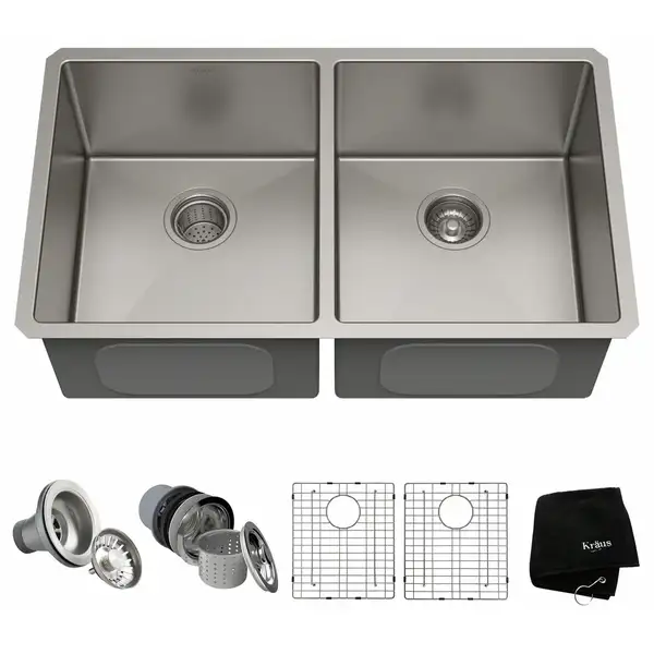 Kraus Подвійна кухонна мийка Standart PRO™ - 832 (KHU102-33) Kraus Подвійна кухонна мийка Standart PRO™ - 832 (KHU102-33)