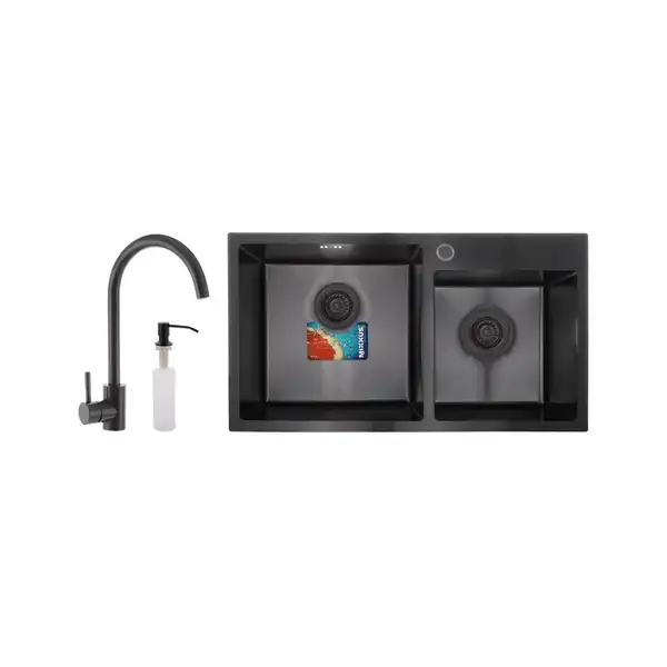 Mixxus SET-7843D-PVD Набор для кухни, черный (MX0585)