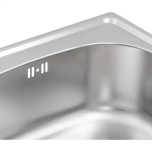 Кухонная мойка Qtap 5047 0,8 мм Satin (QT5047SAT08) (QT5047SAT08) фото 6 Aquada.com.ua