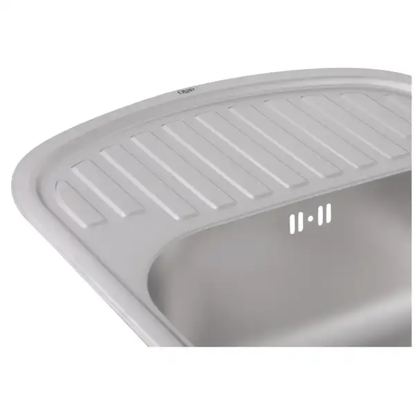 Кухонная мойка Qtap 6349 0,8 мм Satin (QT6349SAT08) (QT6349SAT08) фото 6 Aquada.com.ua